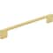 Jeffrey Alexander 160 mm Center-to-Center Brushed Gold Square Sutton Cabinet Bar Pull 635-160BG - alternate 1